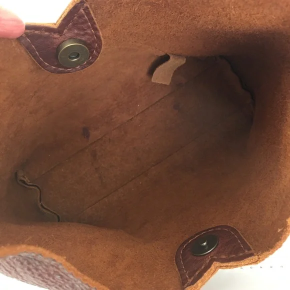 Portland Leather Goods Naomi Shoulder Bag Nutmeg Brown Pebbled Leather Crossbody